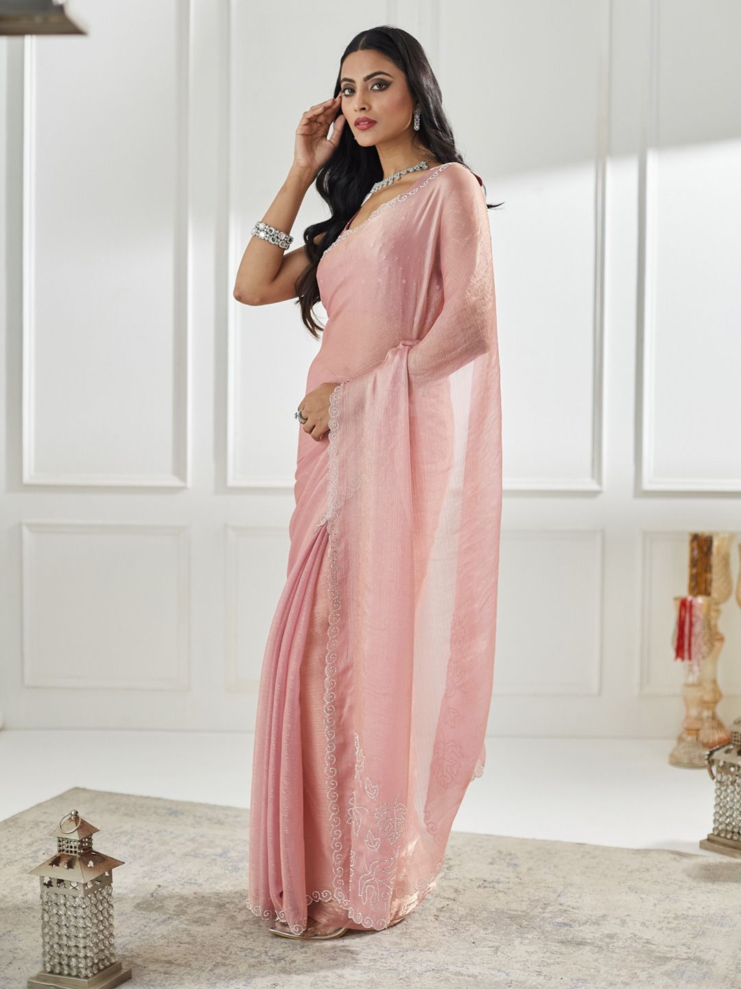 Embellished Beads and Stones Saree 3