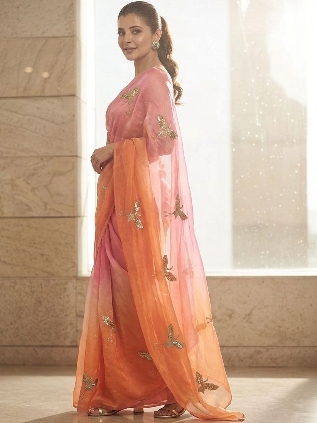 Embellished Sarees With Unstitched Blouse Piece 2