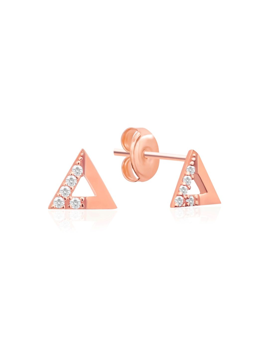 Nistra Triangular Studs Earrings