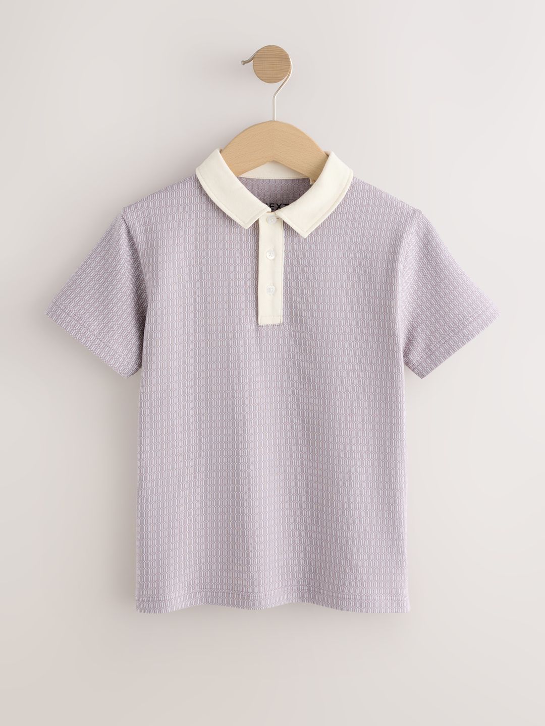 NEXT Boys Self-Design Polo Collar T-shirt