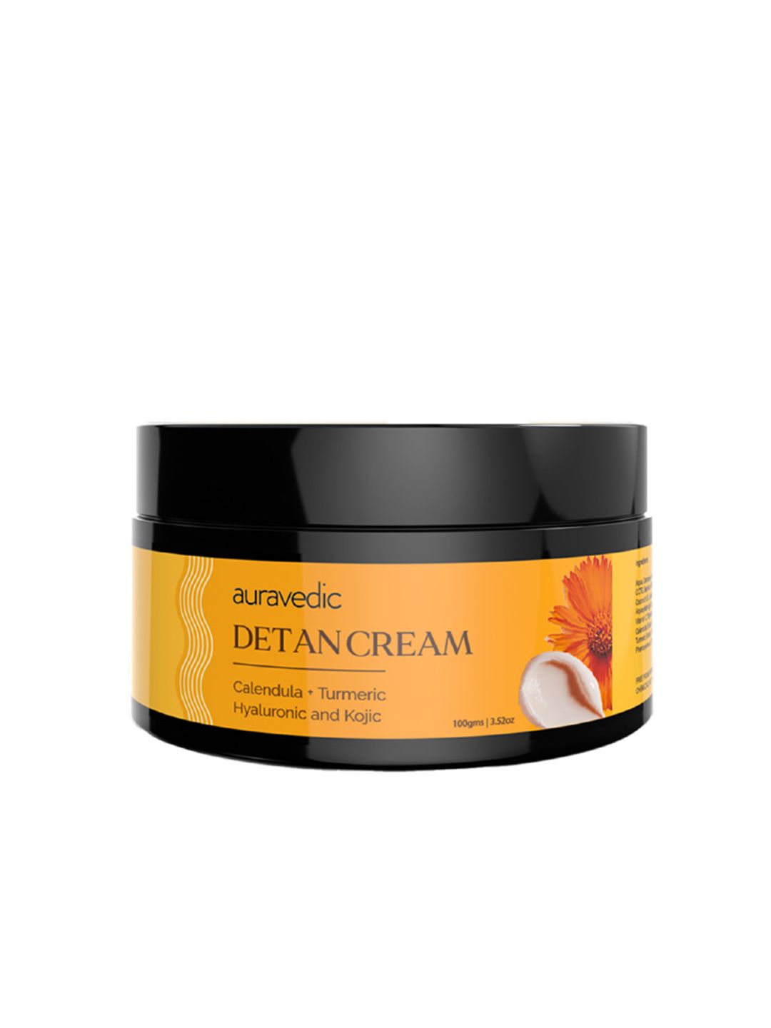 Auravedic Detan Paraben Free Face Cream with Turmeric for Tan Removal - 100g