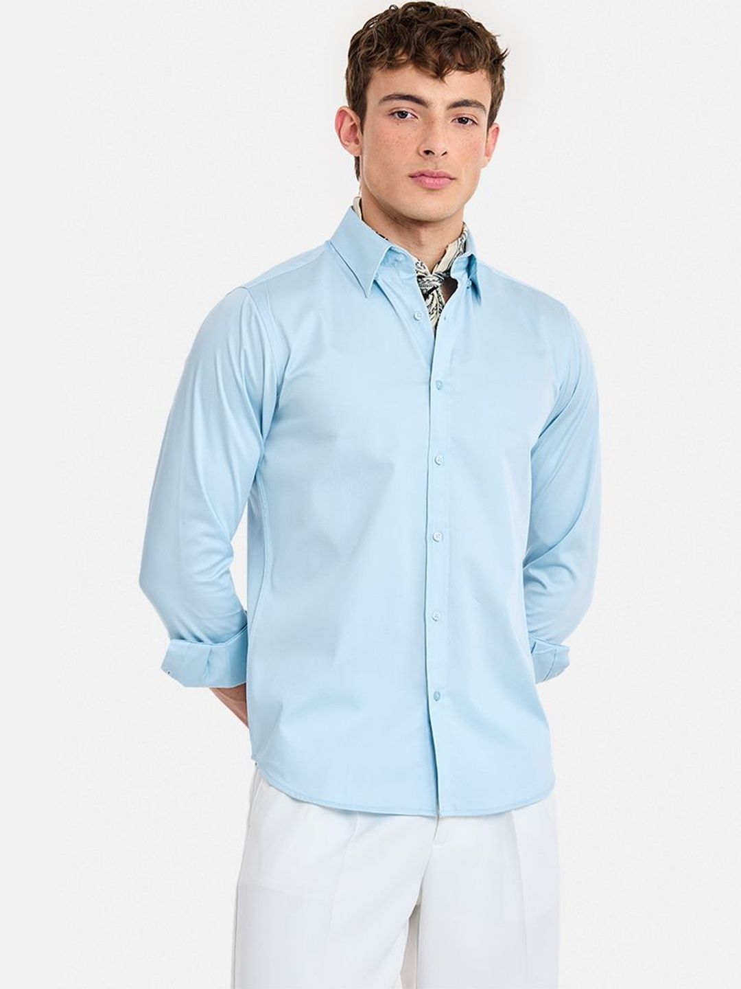 Snitch Men Slim Fit Formal Shirt