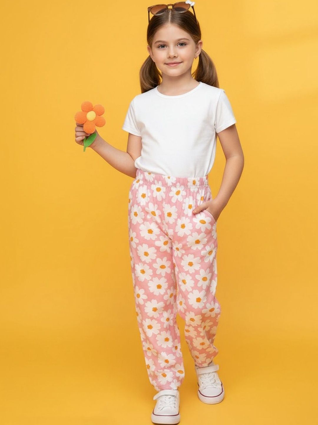 V-Mart  Girls Mid Rise Lounge Pants