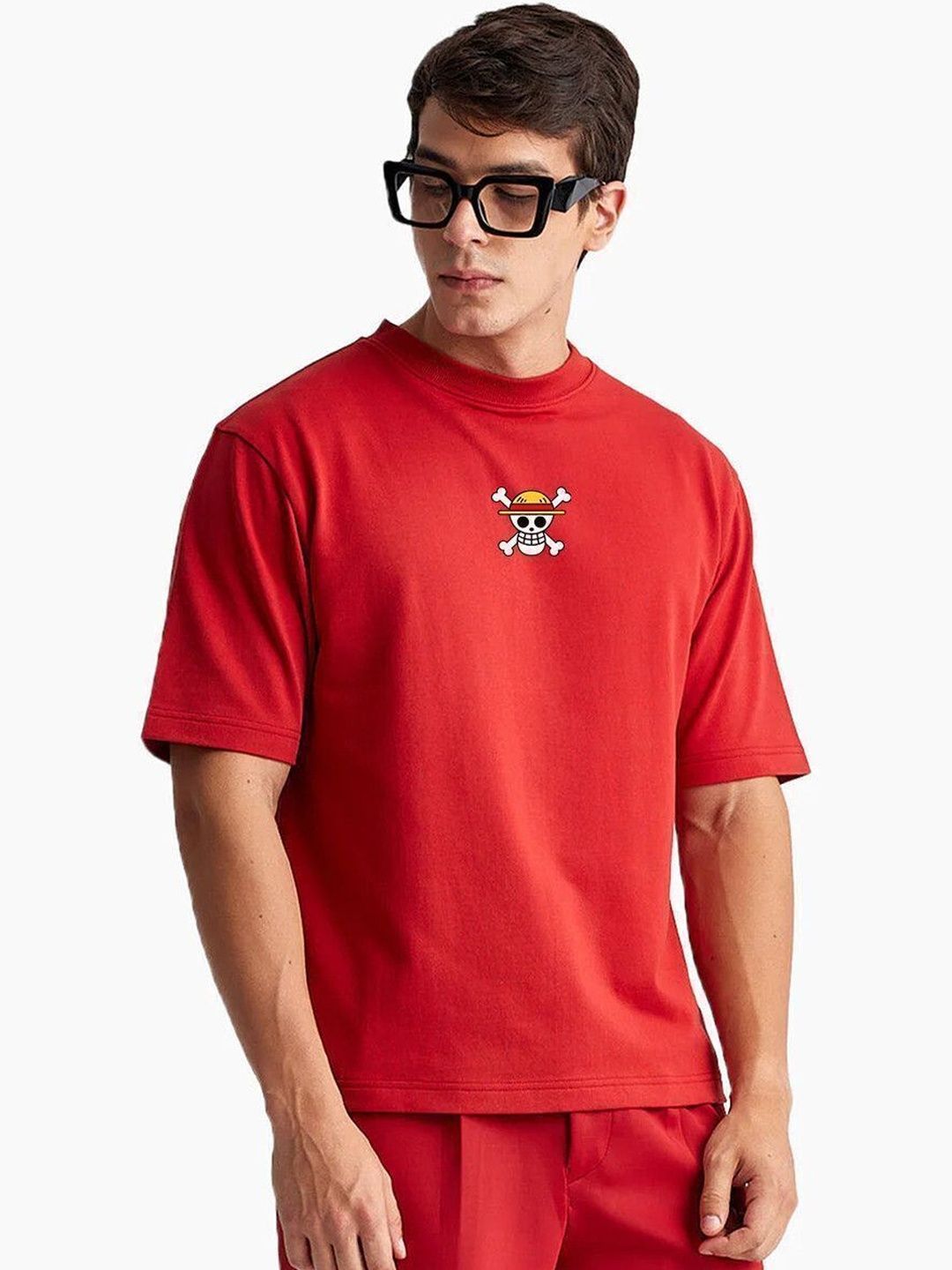 LazyGreg Men Printed Pure Cotton T-shirt