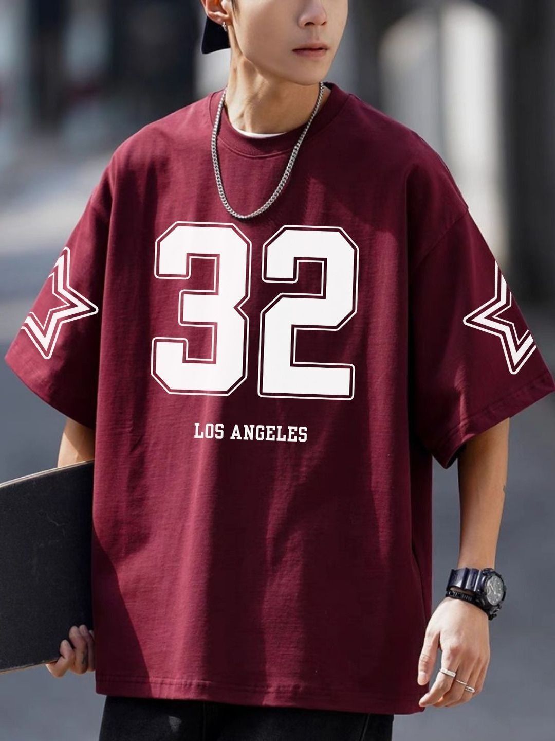 LazyGreg Men Printed Pure Cotton T-shirt