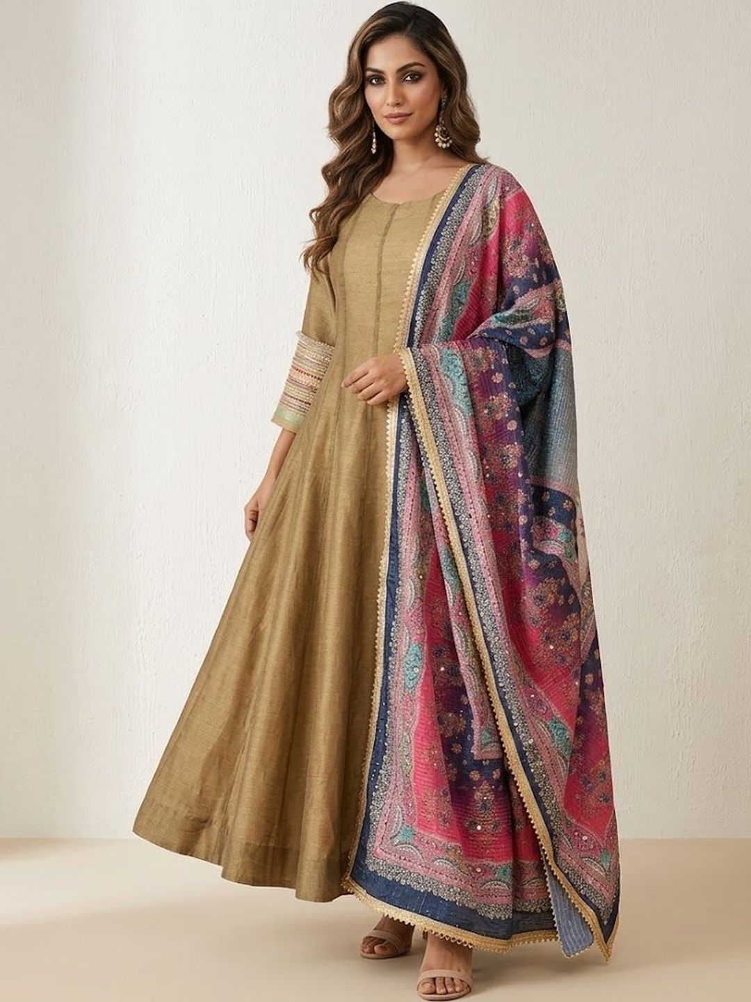 all about you Women Ethnic Motifs Gotta Patti Anarkali Kurta