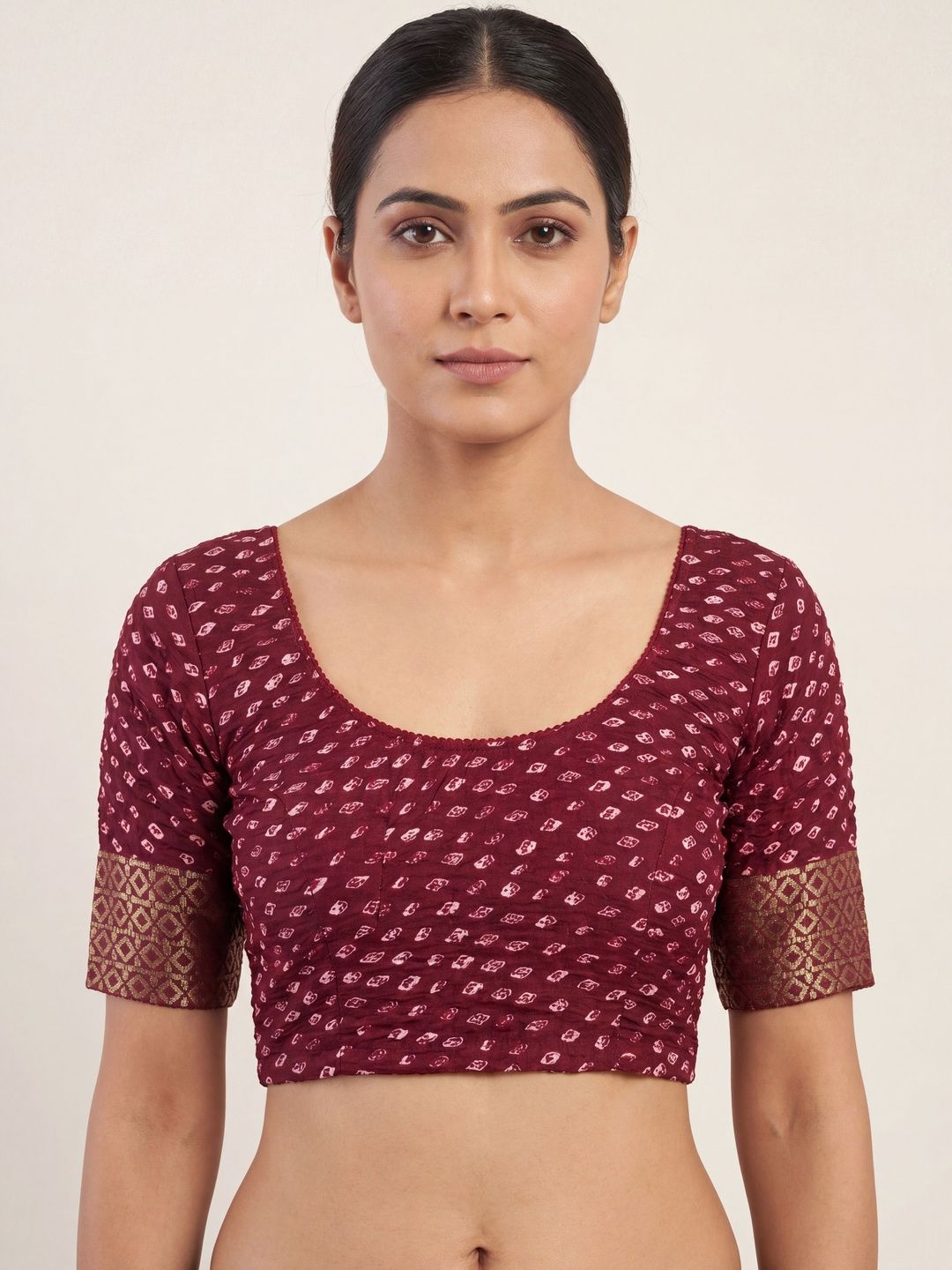 Rasvidha Woven Design Zari Saree Blouse