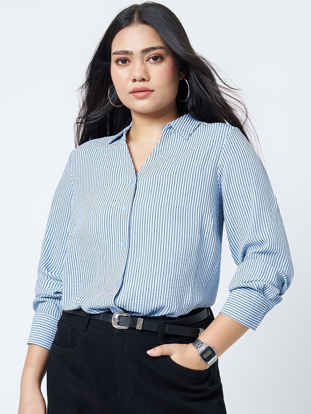 Honey Curvytude by Pantaloons Striped Top