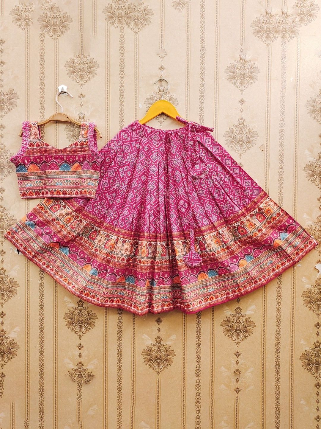 Girls Printed Ready to Wear Lehenga & Blouse With Dupatta 5