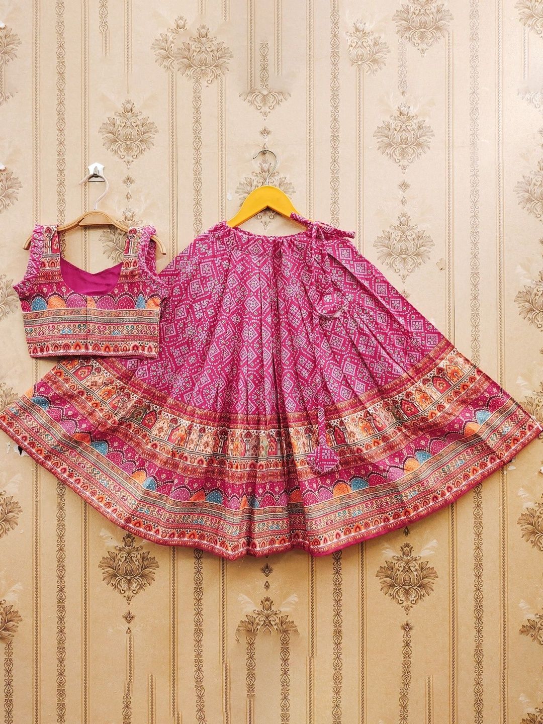 Girls Printed Ready to Wear Lehenga & Blouse With Dupatta 4