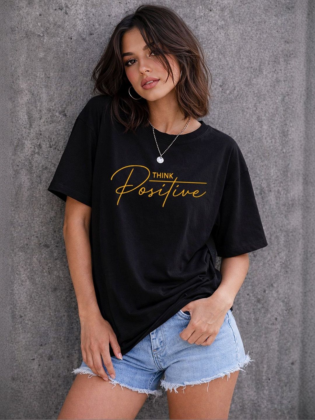 Moda Rapido Women Printed Drop-Shoulder Sleeves T-shirt