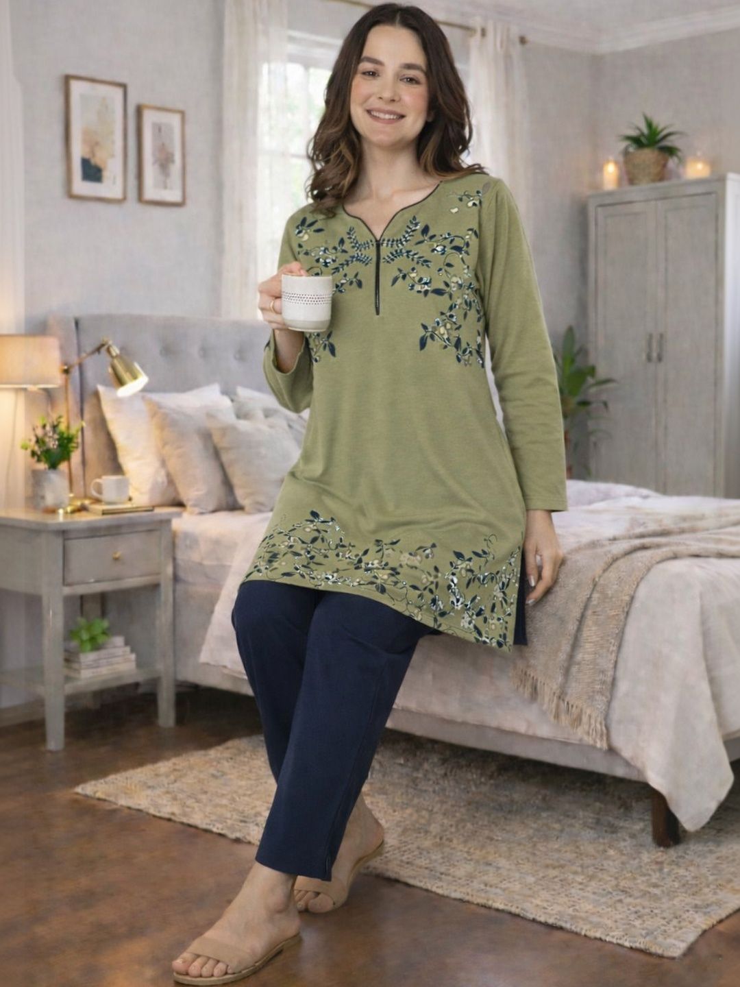 Women Printed Night suit