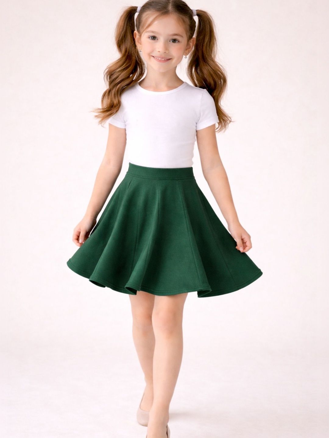 Girls Above Knee A-Line Skirt 6