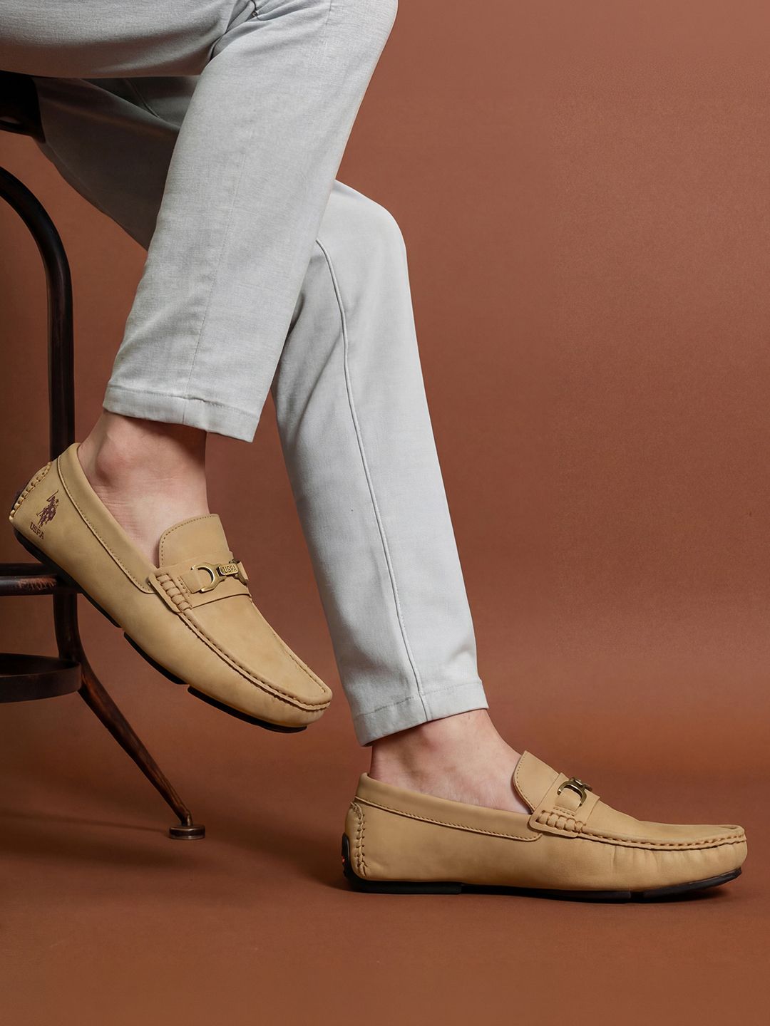 U.S. Polo Assn. Merrick Casual Horse bit Tan Loafers Shoes