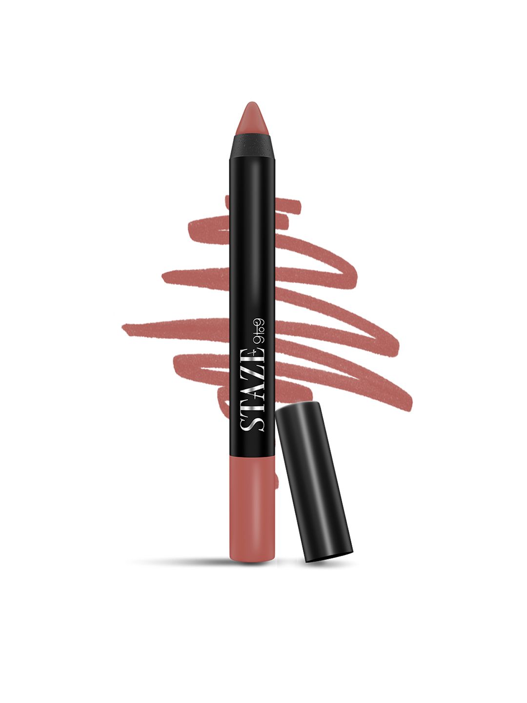 Buy STAZE Pout On Matte Finish Smudgeproof Lip Crayon With Jojoba Oil   Nude Whisper 01 -  - Personal Care for Women