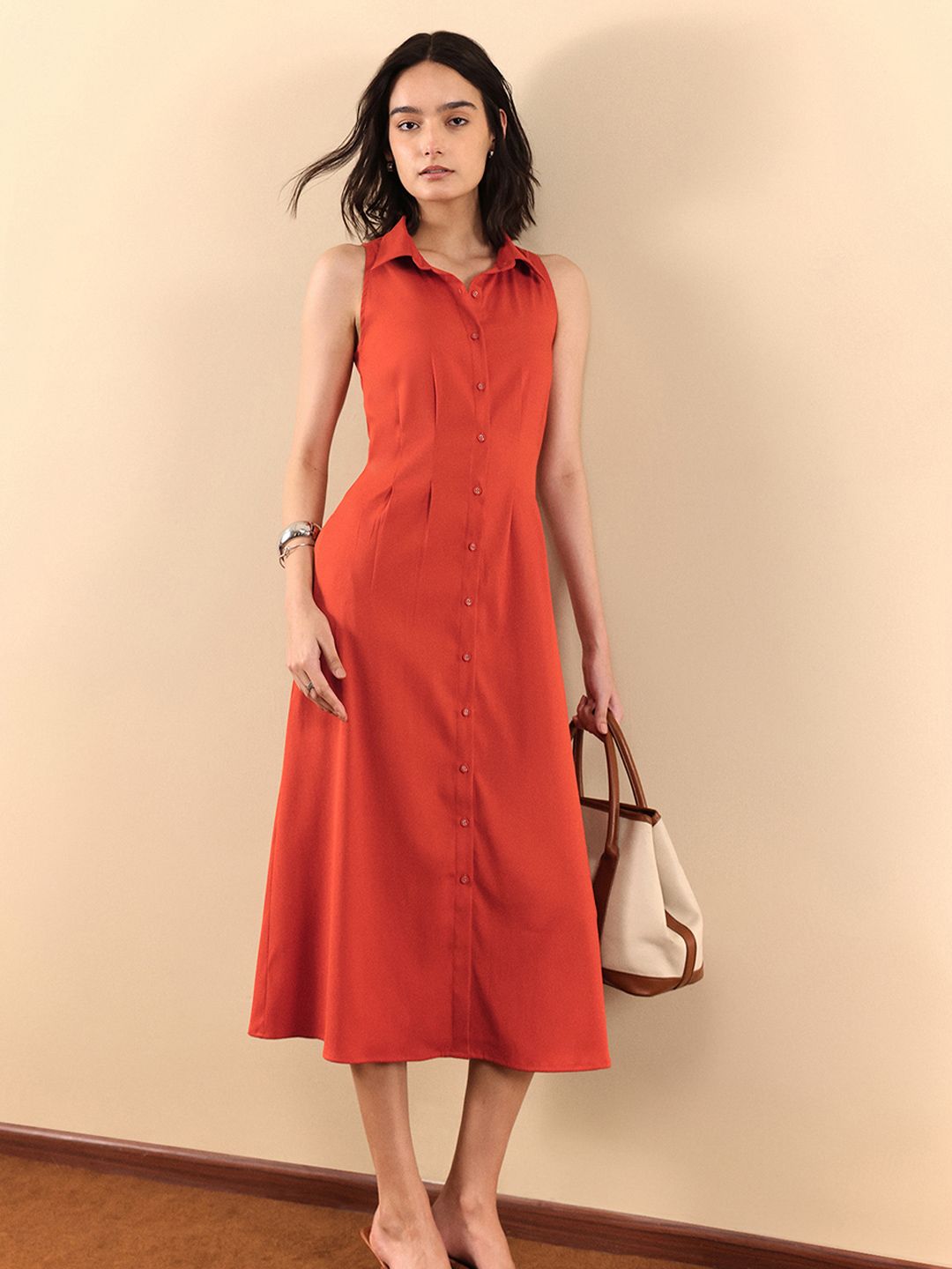 A-Line Midi Dress