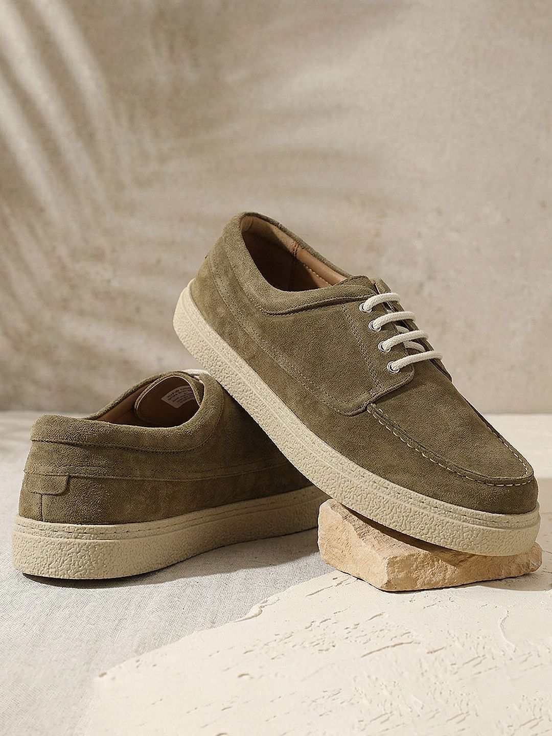 Rockport Men Lace-Ups Suede Loafers
