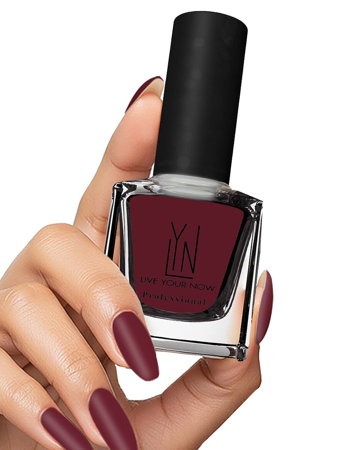 LYN LIVE YOUR NOW Long Lasting Fast Dry Nail Polish - 12 ml - The Maroon Mansion