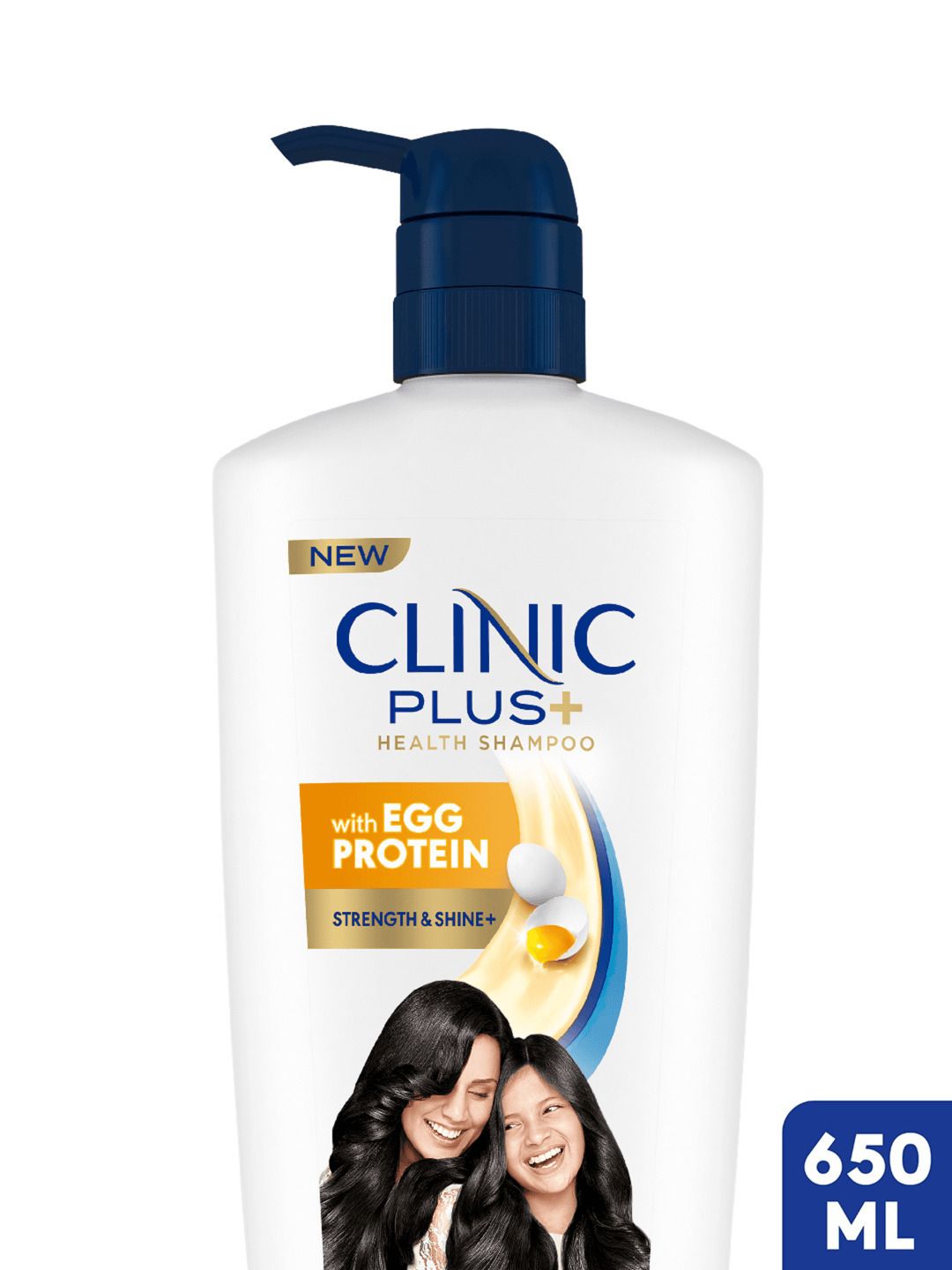 Clinic Plus Strength & Shine Shampoo with Egg Protein To Boost Hair Shine - 650 ml