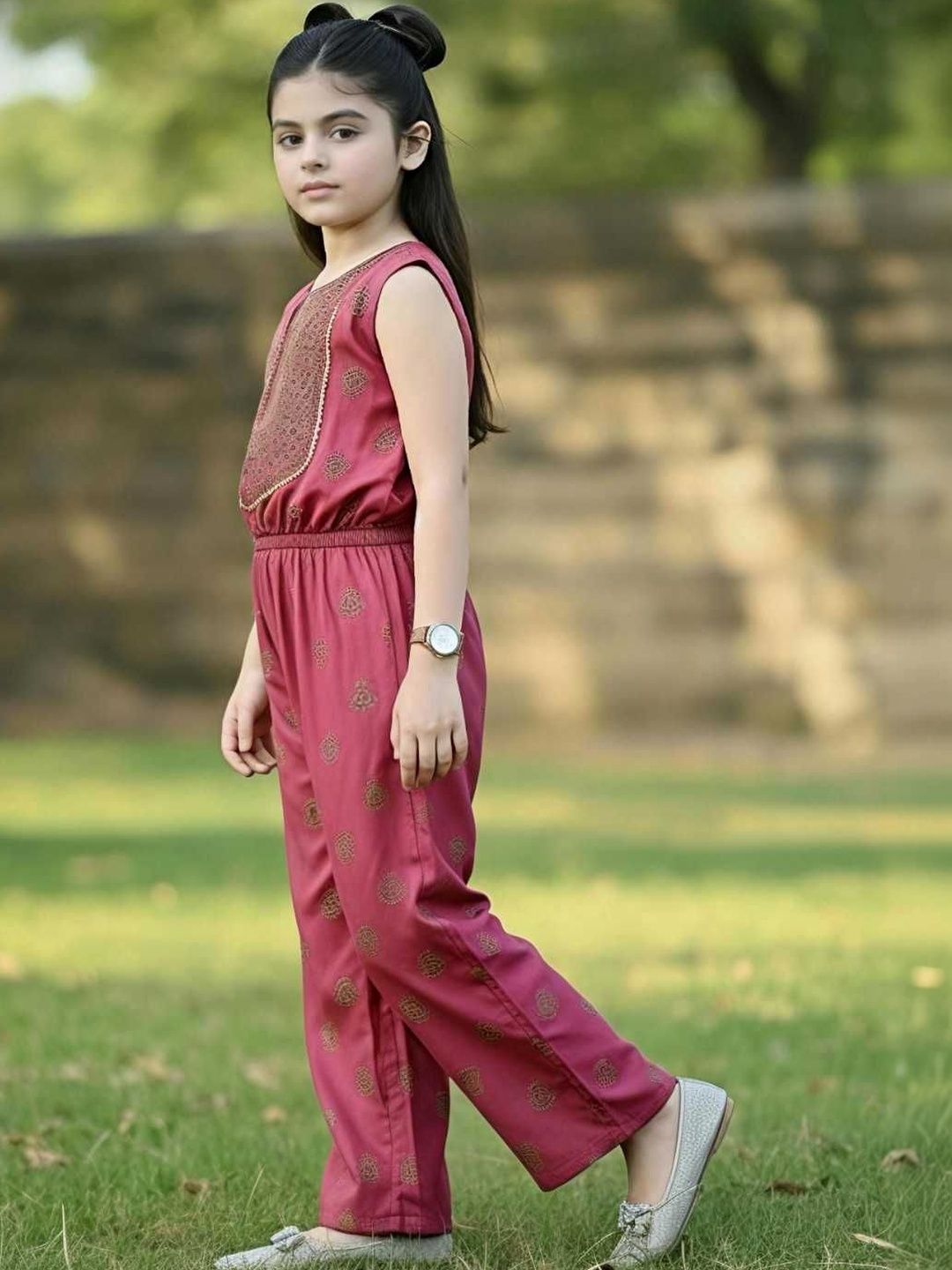 Girls Printed Basic Jumpsuit 5