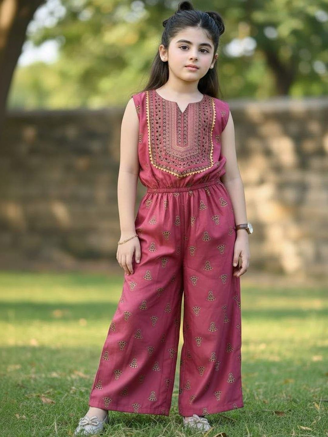 Girls Printed Basic Jumpsuit 4