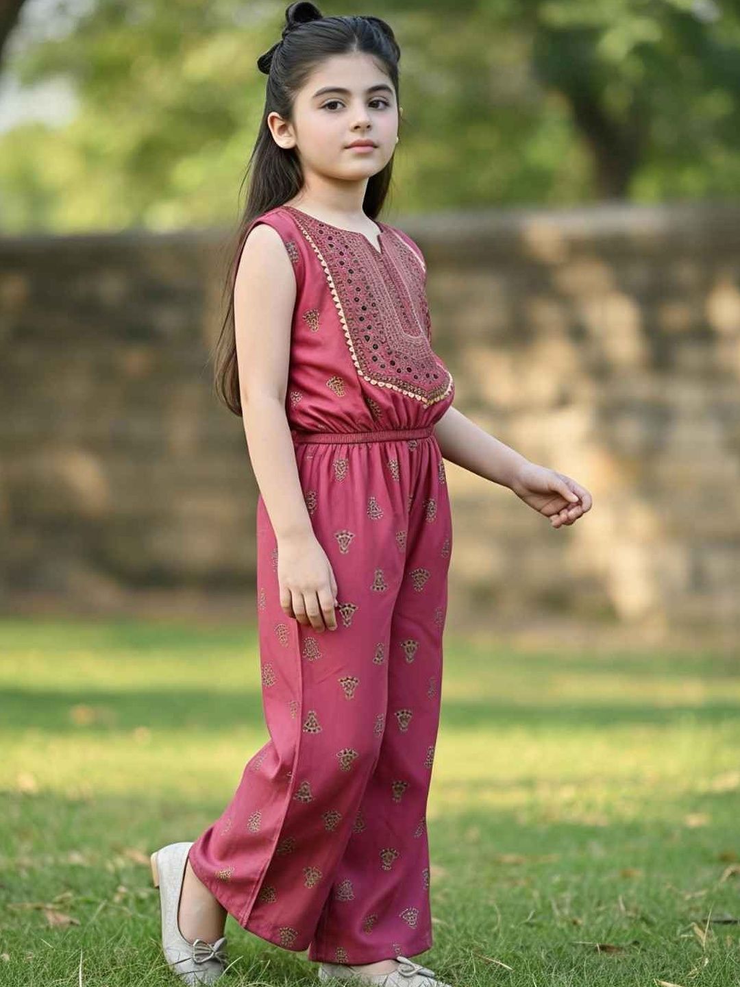 Girls Printed Basic Jumpsuit 3