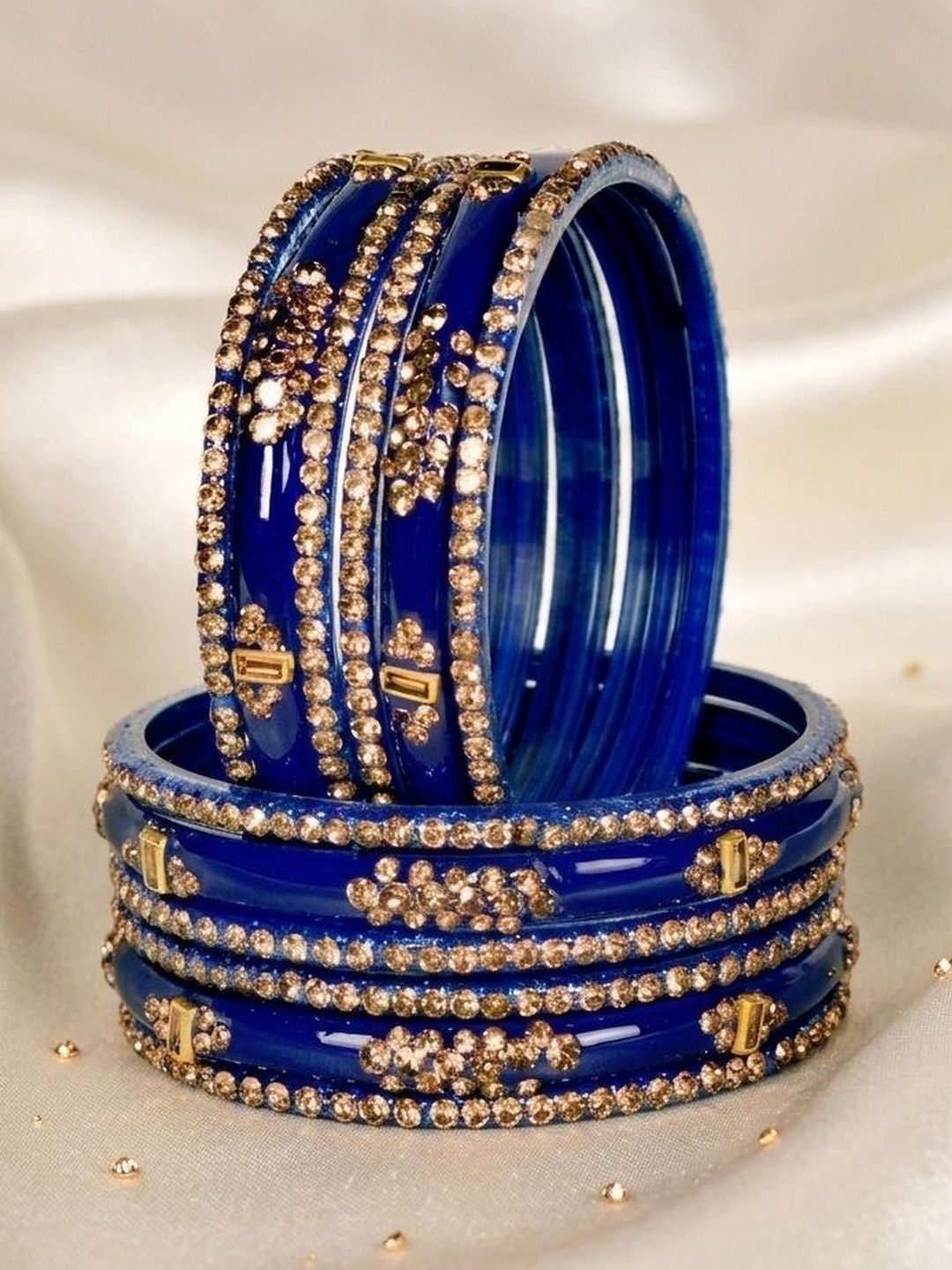 Swara Creations Stone Studded & Beaded Bangle