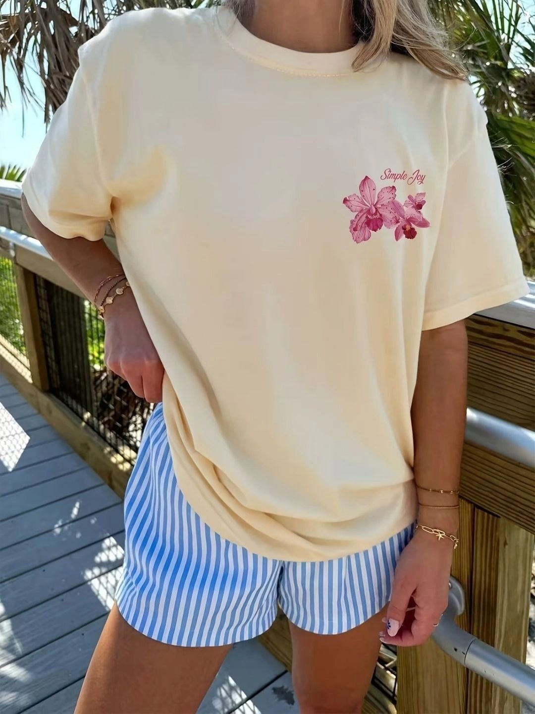 Mark tp Women Floral Printed T-shirt