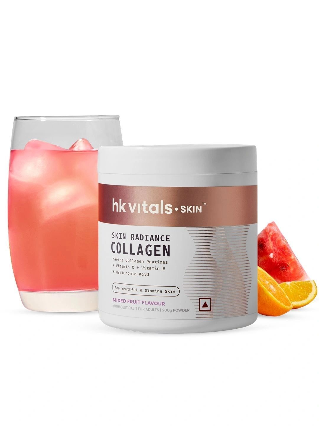 HK VITALS Skin Radiance Collagen Powder - Marine Collagen - Mixed Fruit Flavour - 200g