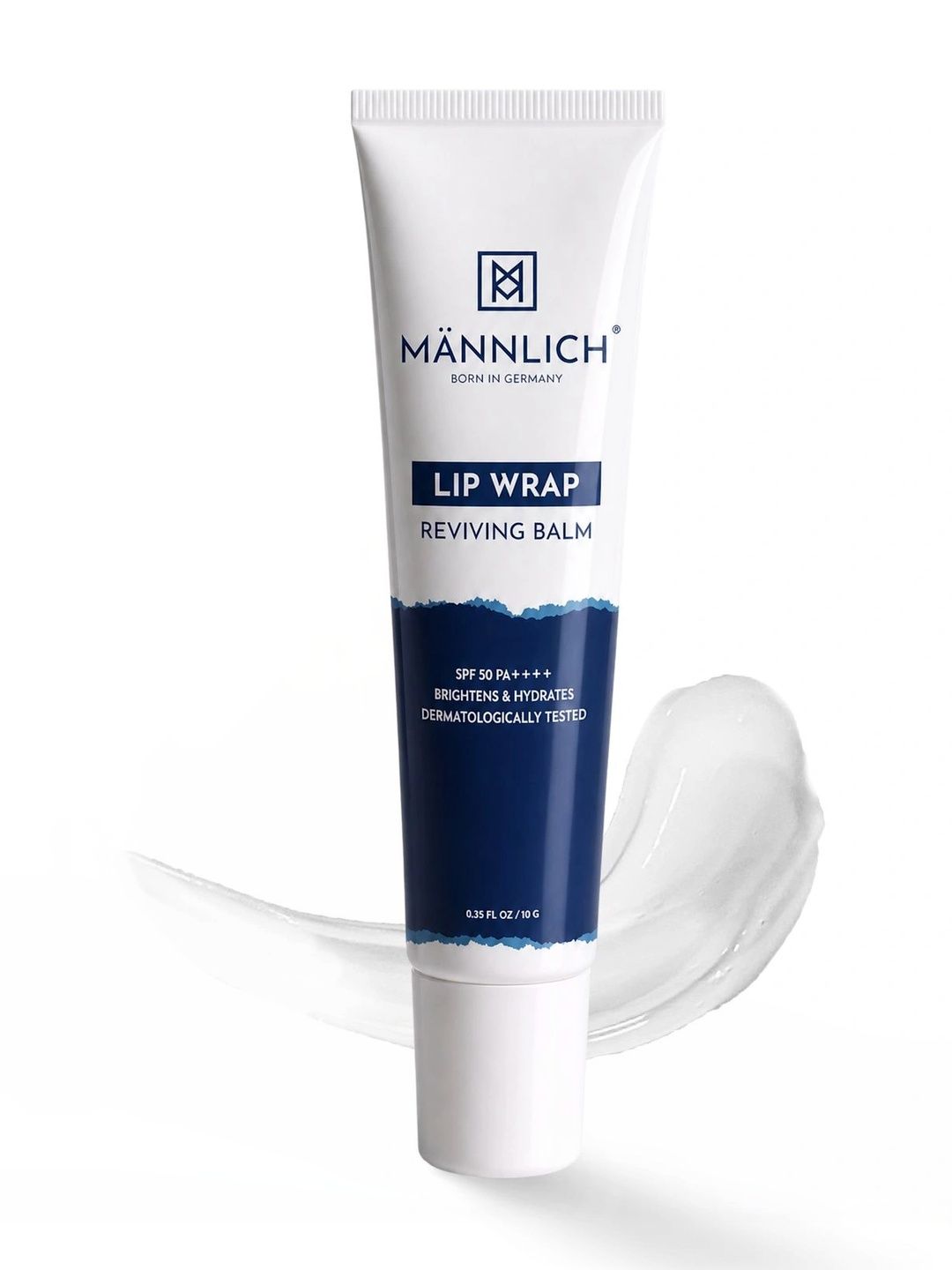 Mannlich SPF 50 Lip Brightening Balm with Kojic Acid & Hyaluronic Acid for Dark Lips - 10g