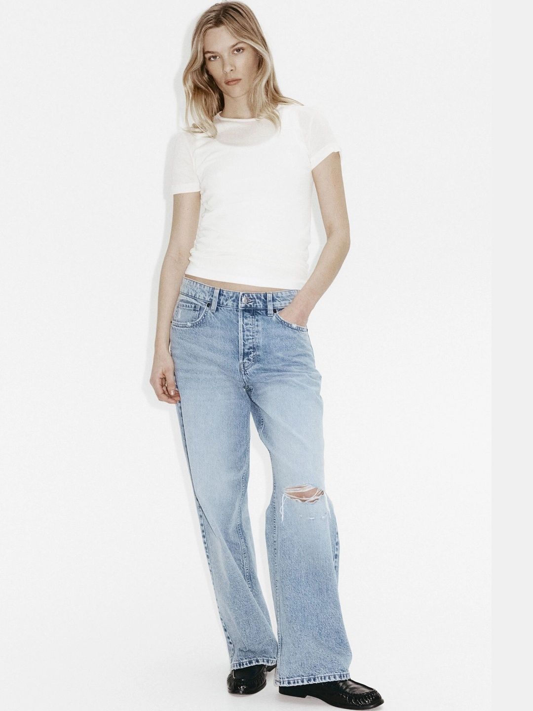H&M Wide Regular Jeans