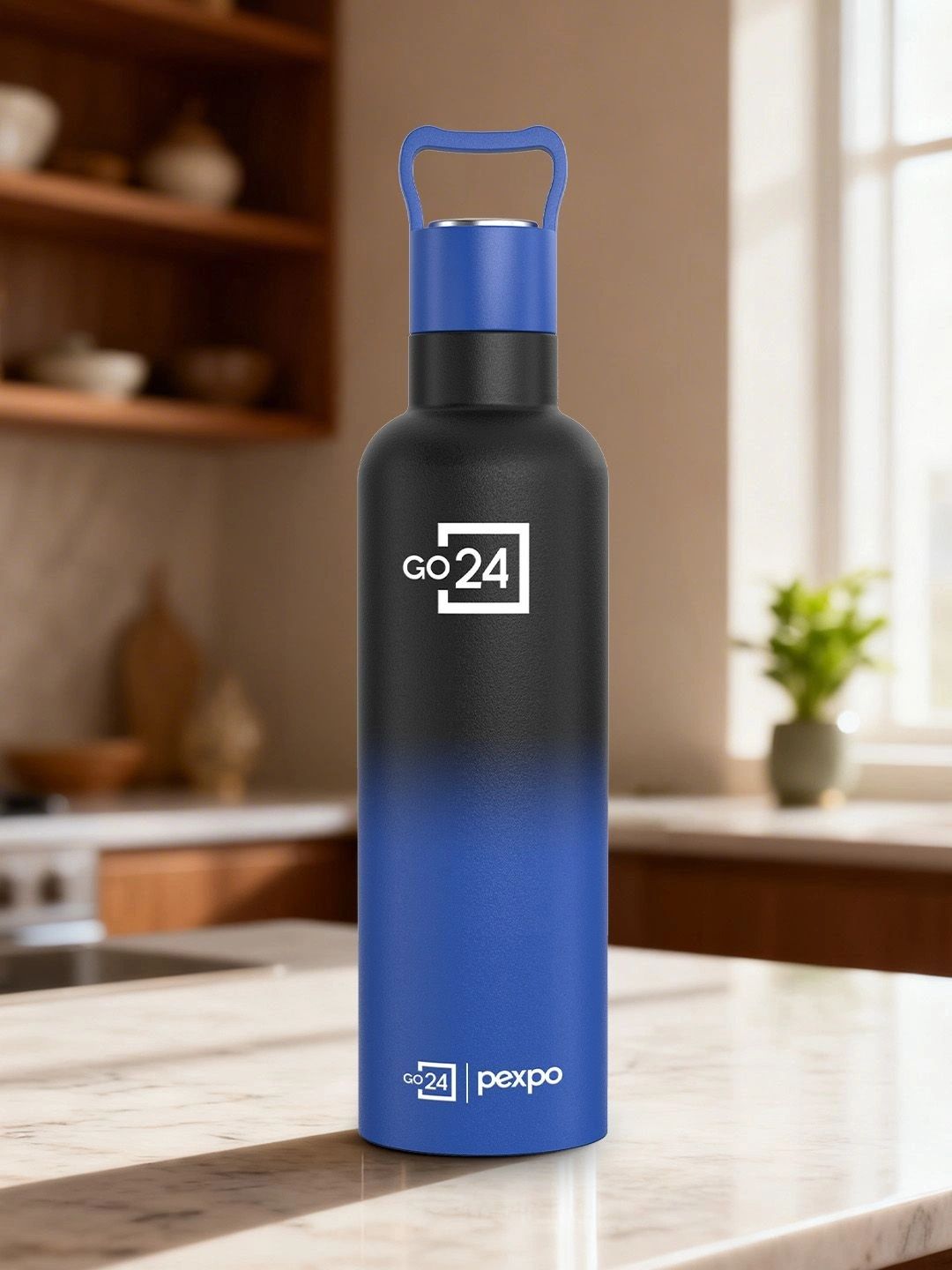 Buy Go24 Oscar Black Colourblocked Stainless Steel Double Wall Vacuum Flask   500ml -  - Home for Unisex
