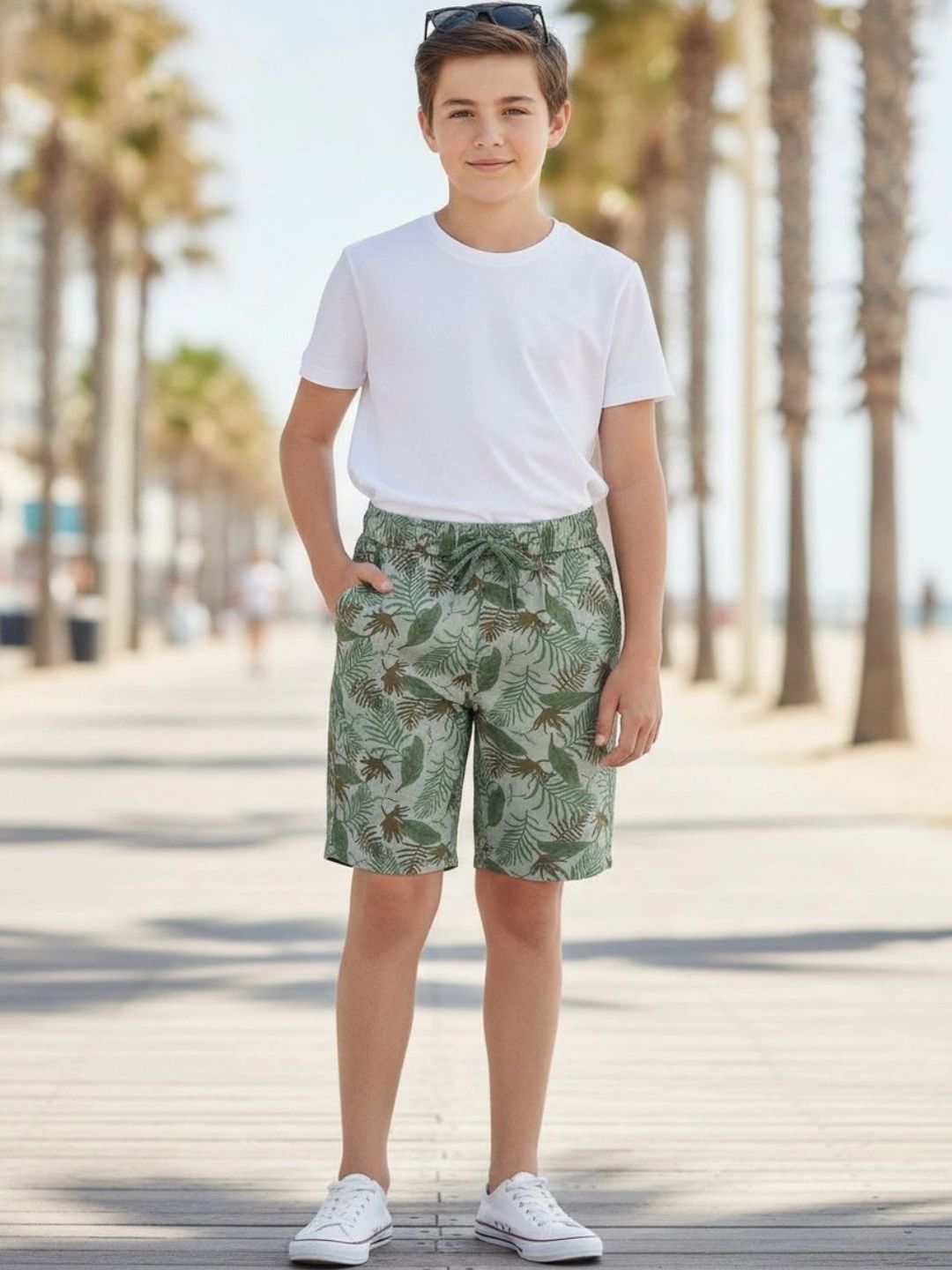 V-Mart Boys Floral Printed Shorts