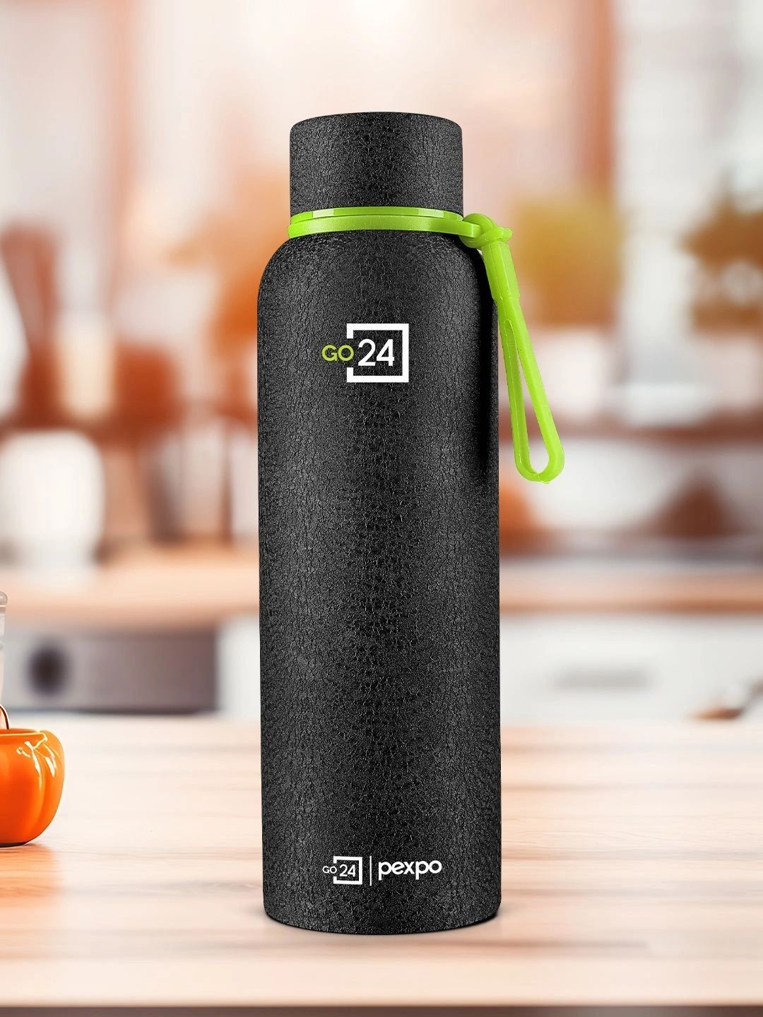 Buy Go24 Bravo Black 3 Layer Insulated Stainless Steel Water Bottle 700ml -  - Home for Unisex