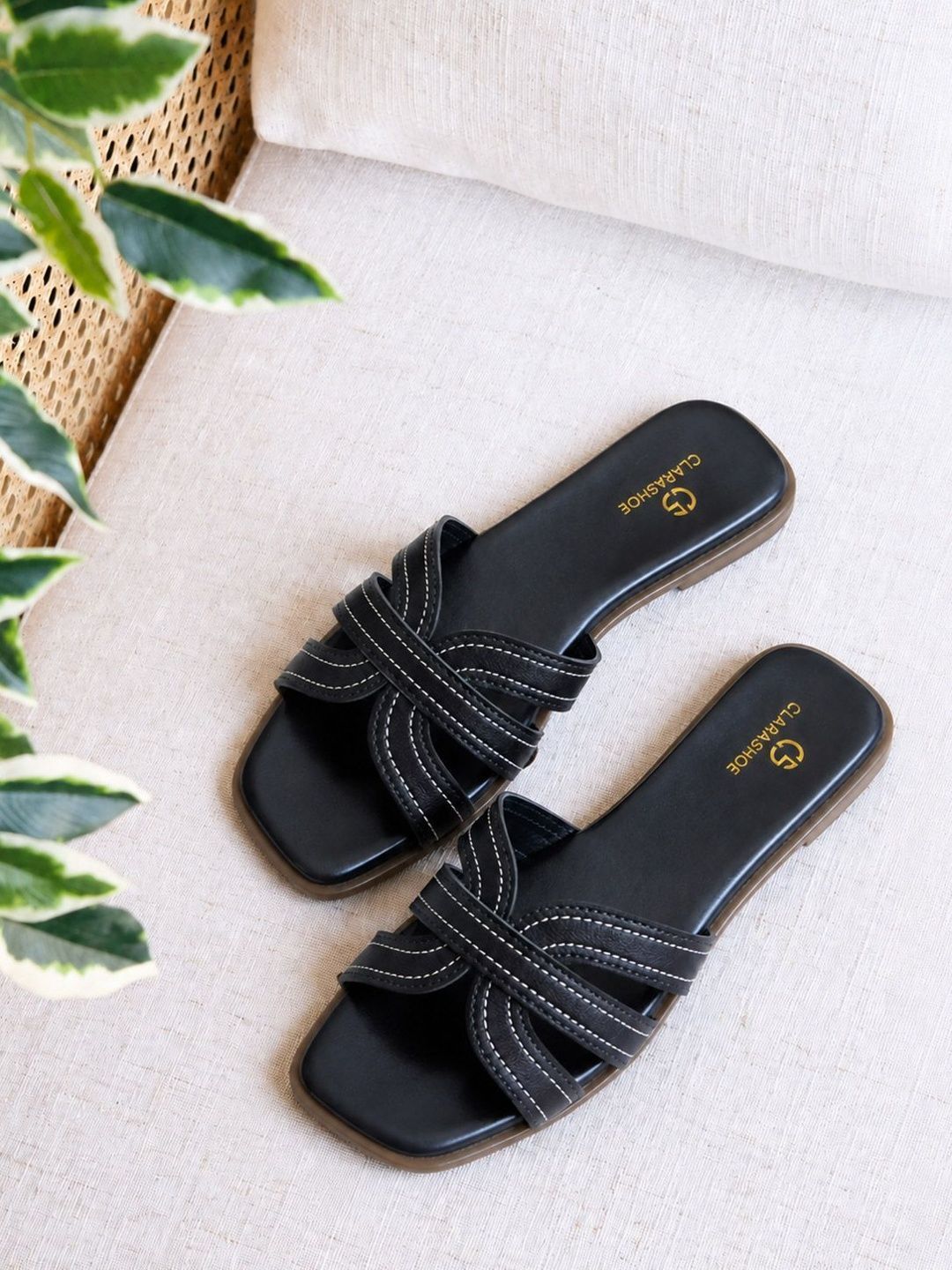 CLARASHOE Women Open Toe Flats