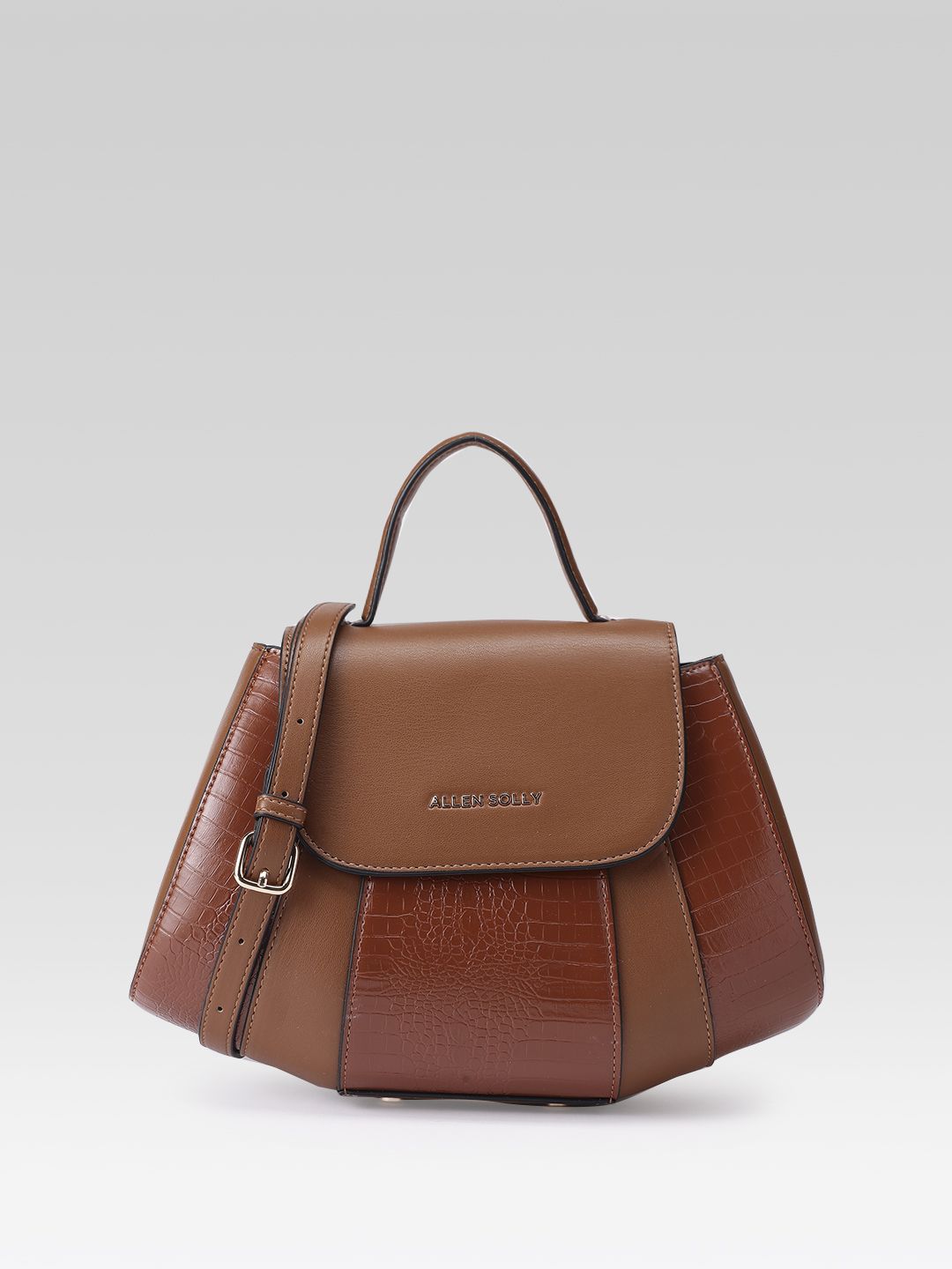 Buy Allen Solly Textured Structured Satchel Bag -  - Accessories for Women