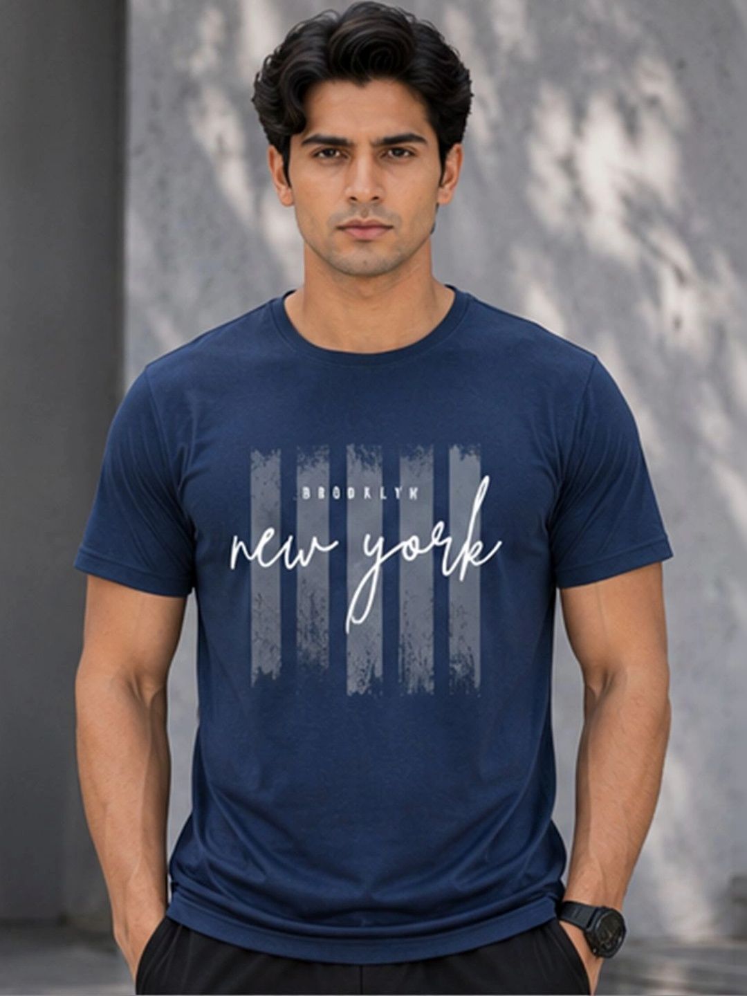 Dpassion Men Quick Dry Gym Printed T-Shirt