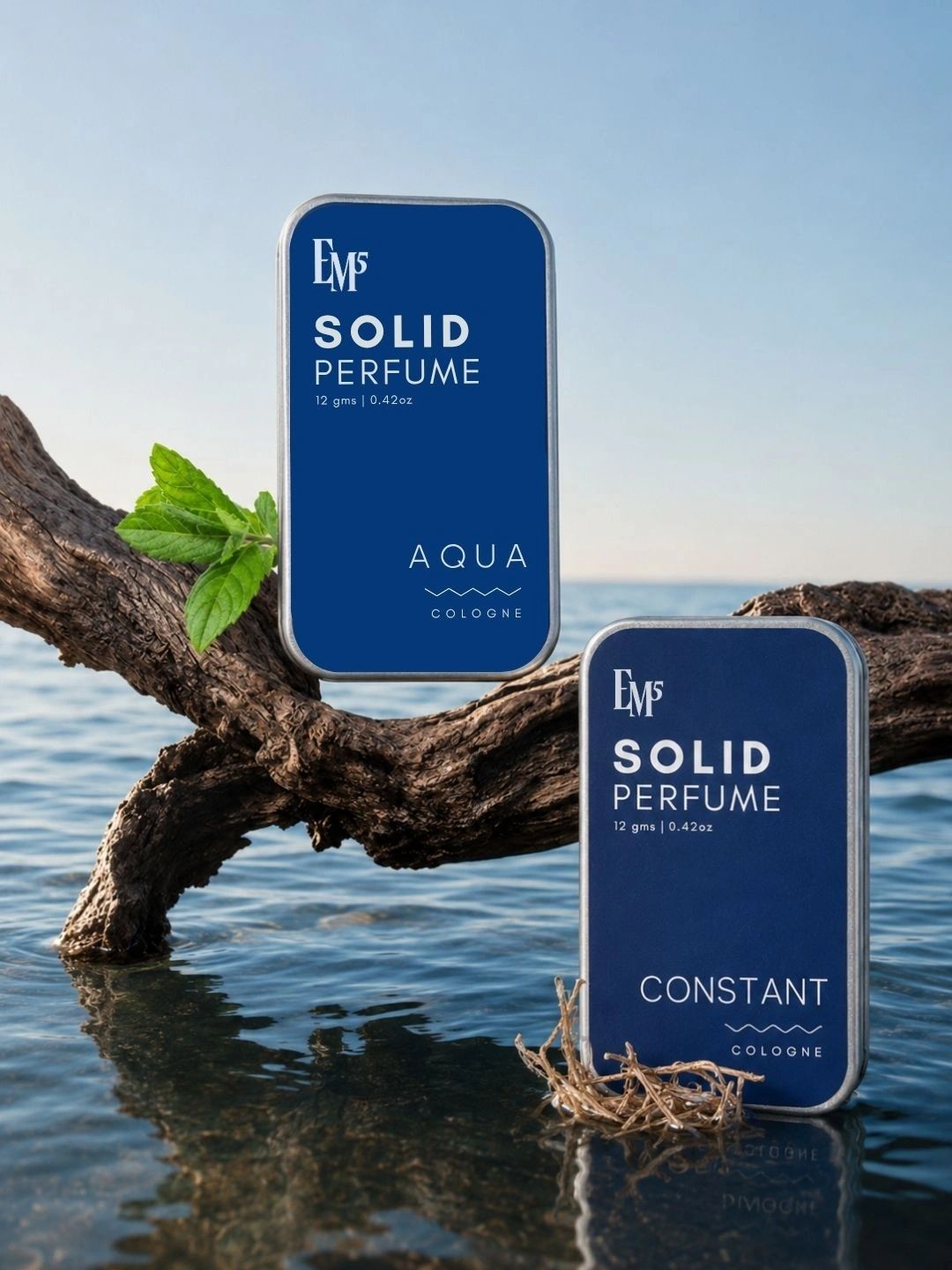 EM5 Set of 2 Men Aqua & Constant Solid Perfumes - 12 g Each