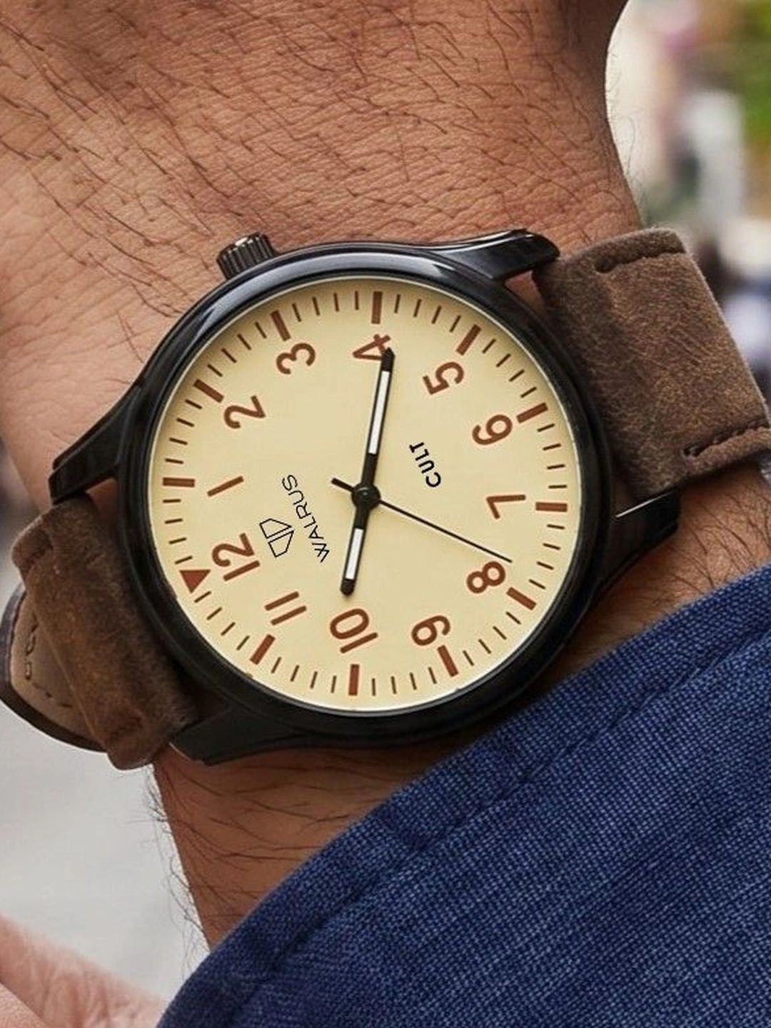 Walrus Men Beige Analogue Watch