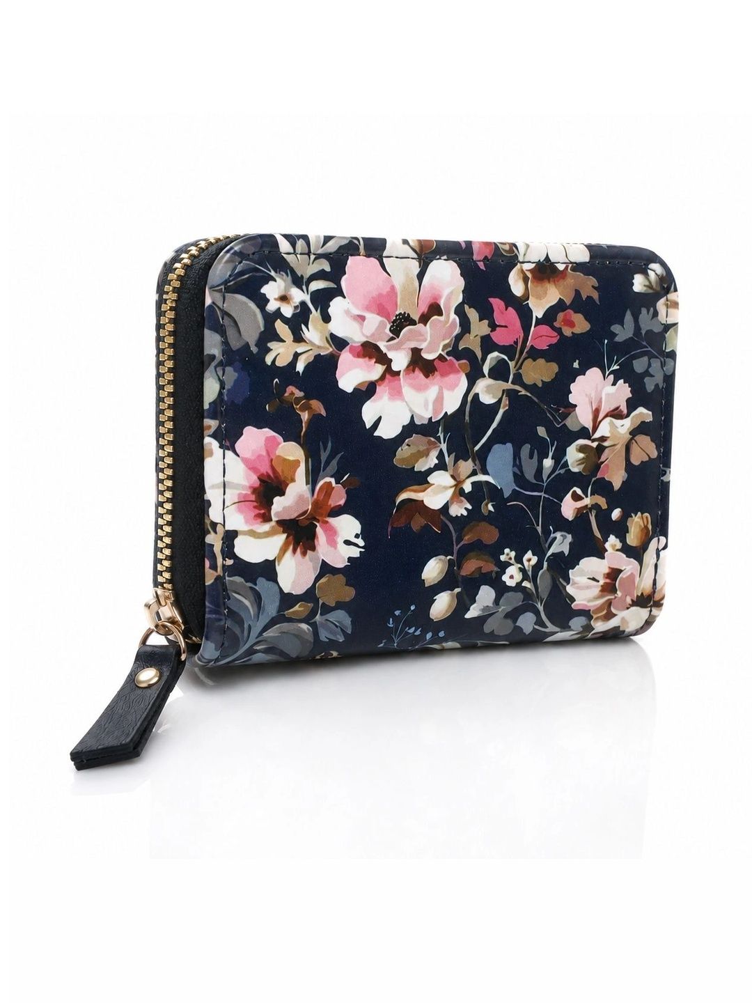 VALERIE Women Floral Printed PU Zip Around Wallet