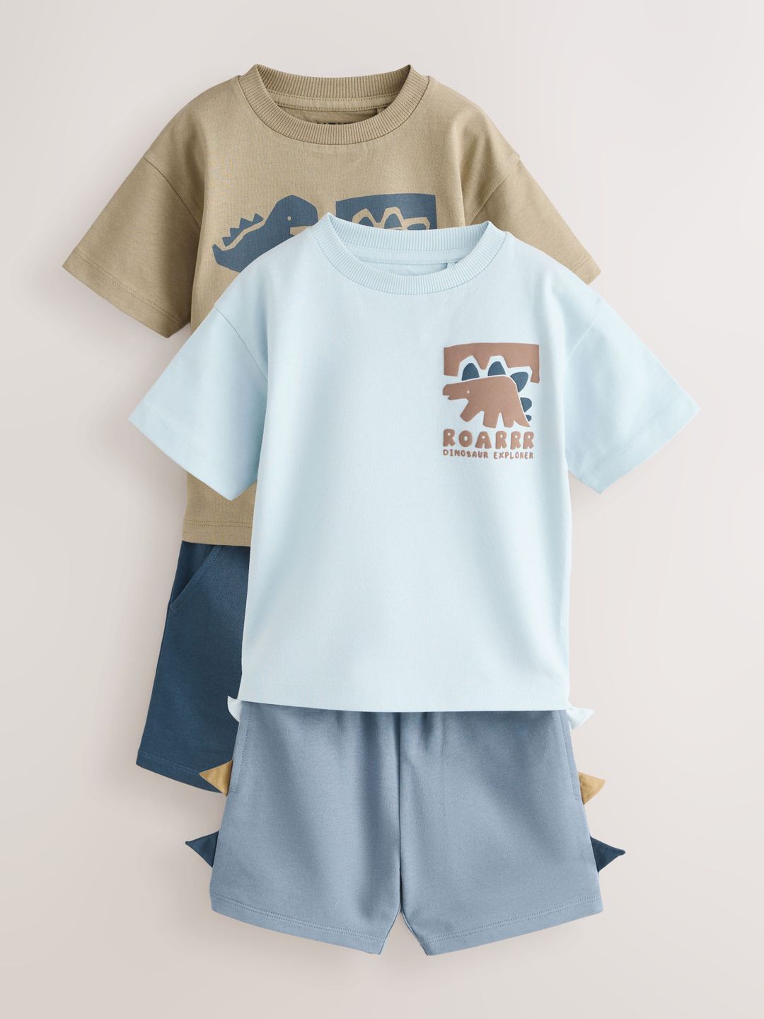 NEXT Boys Printed Pack of 2 T-shirt with Shorts