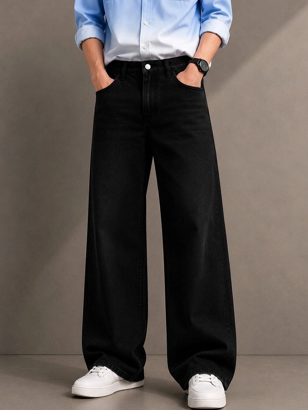 Gaucha Men Relaxed Fit Mid-Rise Stretchable Jeans