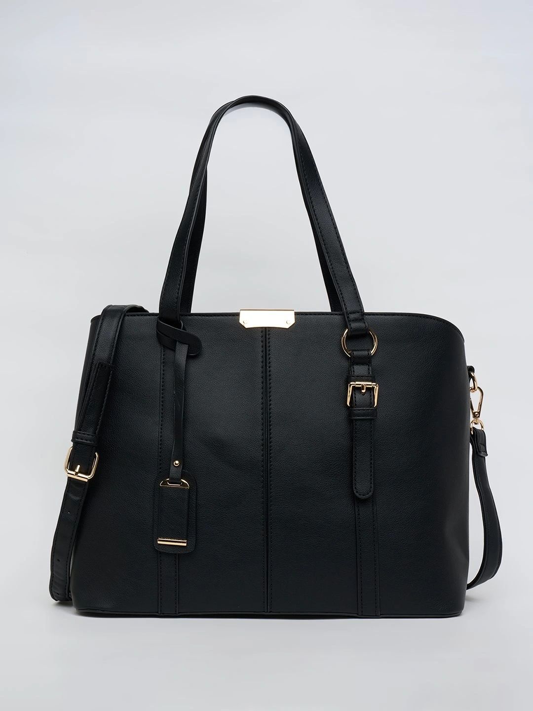 Buy Forever Glam By Pantaloons Textured PU Structured Tote Bag -  - Accessories for Women