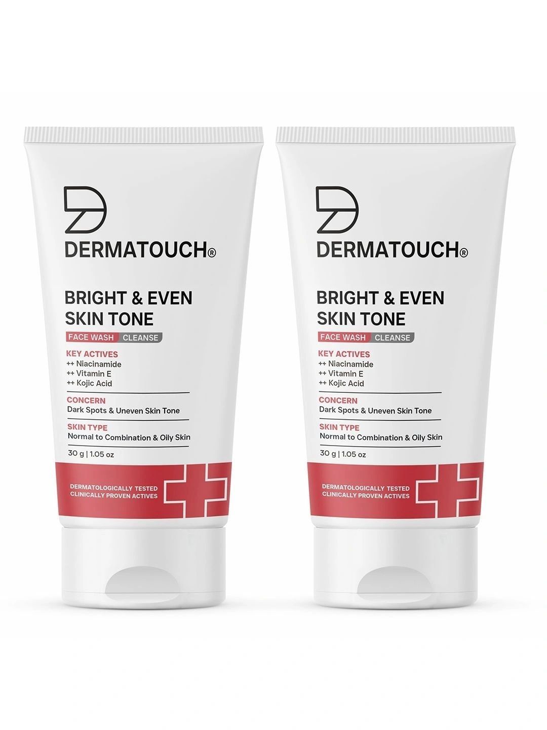Dermatouch Set Of 2 Bright & Even Tone Face Wash - 30 g Each
