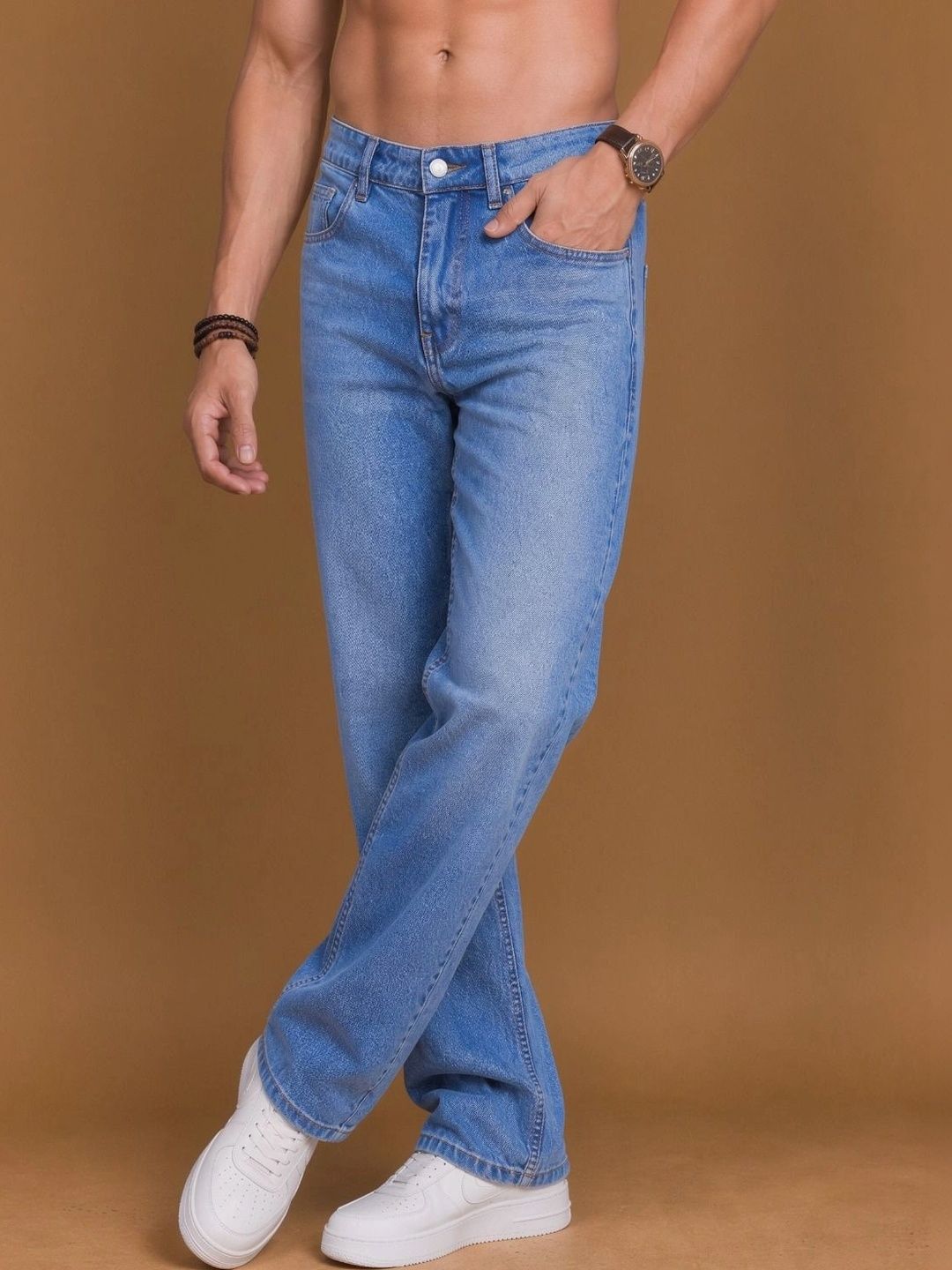Roadster Men Jean Straight Fit Mid-Rise Stretchable Jeans