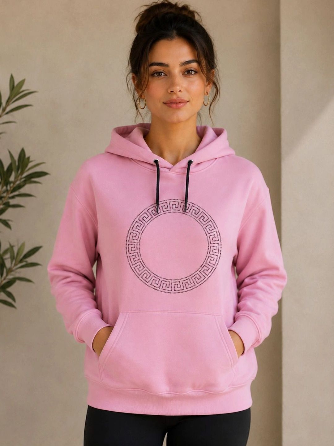 Divra Clothing Women Embellished Hooded Sweatshirt