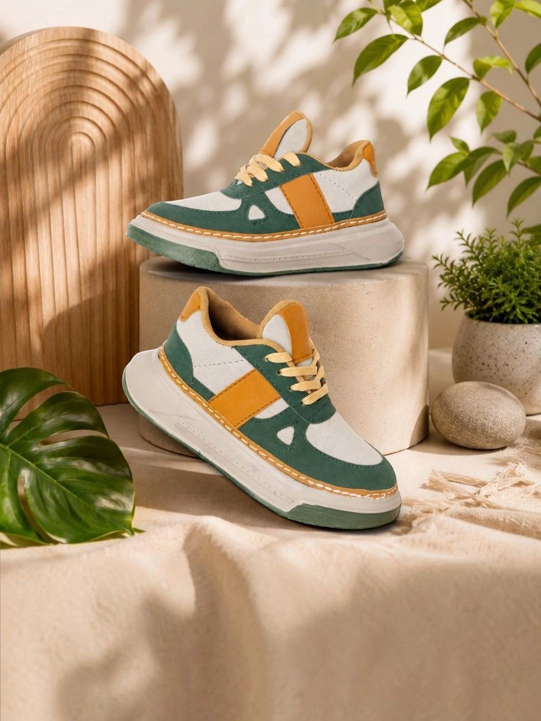 Freeplay Unisex Kids Colourblocked PU Sneakers