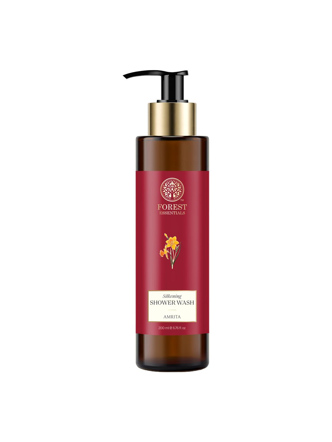 Forest Essentials Nargis Silkening Natural Shower Body Wash for Soft & Smooth Skin - 200ml