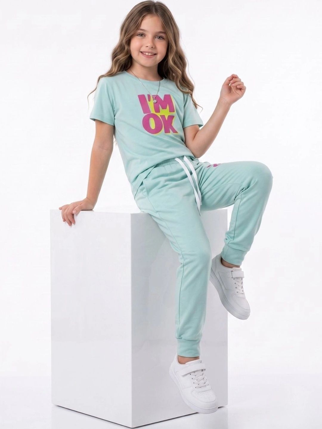 WEET Cotton Printed T-shirt with Joggers