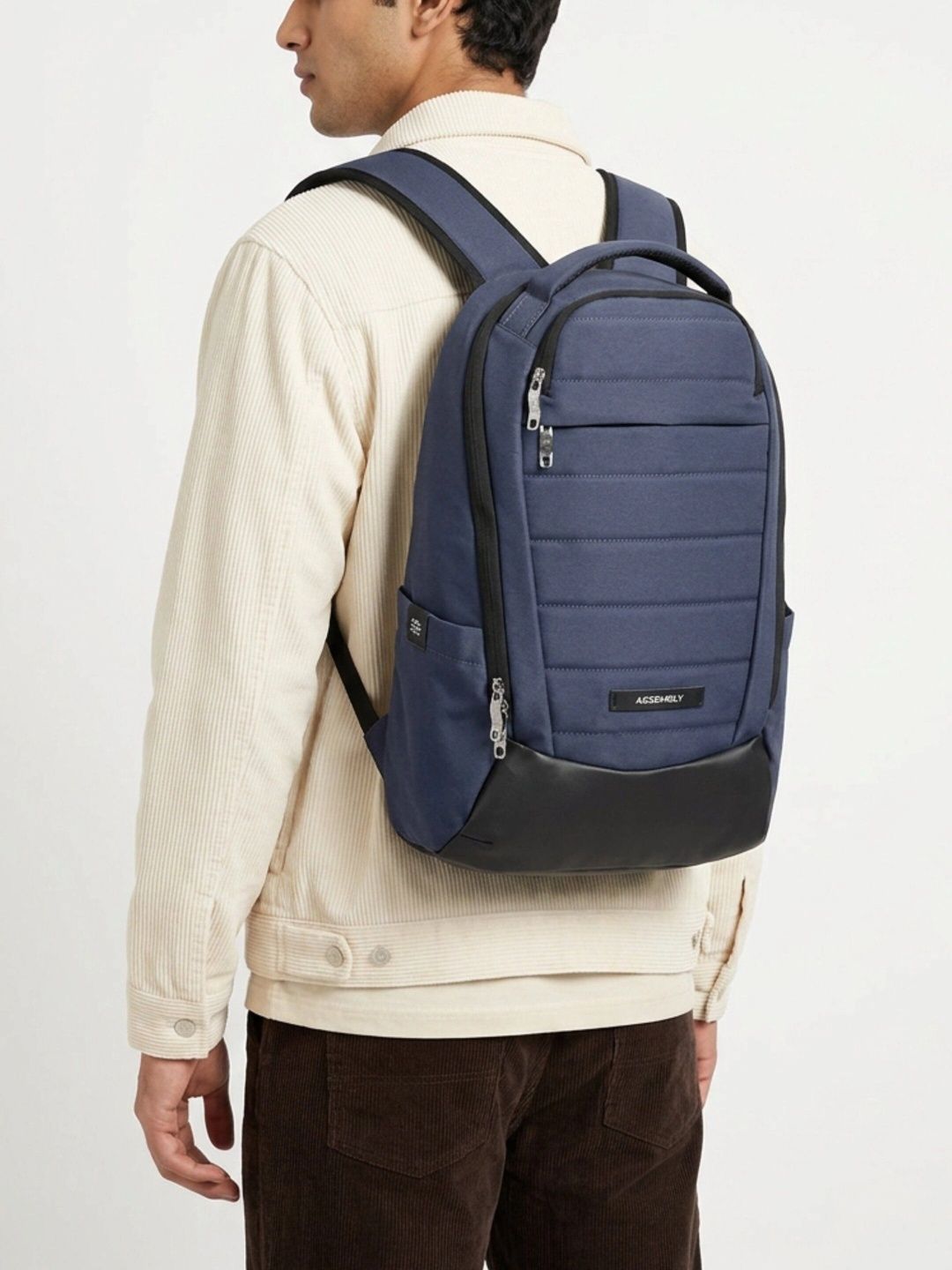 Assembly Blue Water Resistant 25L Laptop Backpack Up to 16 Inch for Travel